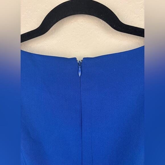 Sam Edelman Sleeveless Royal Blue Cowl Neck Sheath Dress Size 6 - Picture 6 of 6